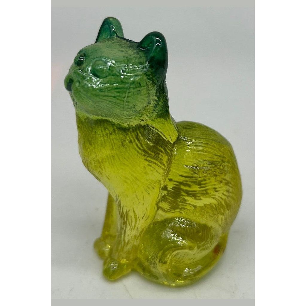 3" Solid Glass Sitting Kitten