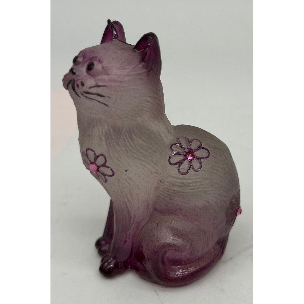 3" Solid Glass Sitting Kitten