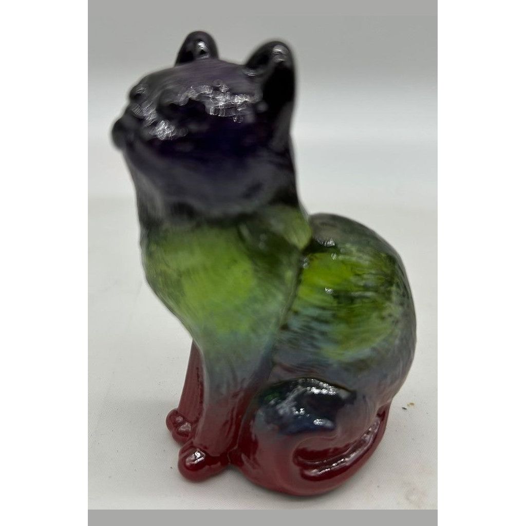3" Solid Glass Sitting Kitten