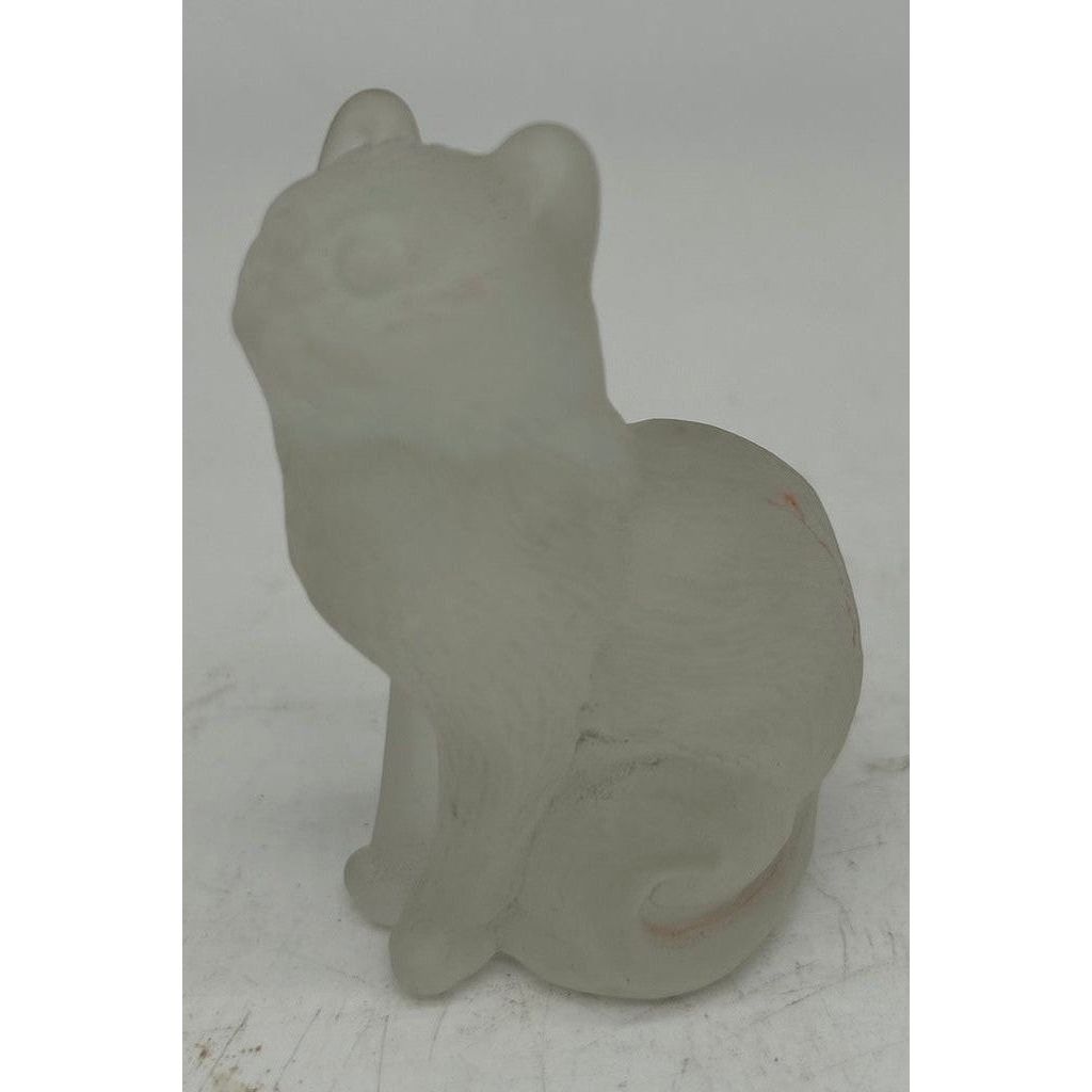 3" Solid Glass Sitting Kitten