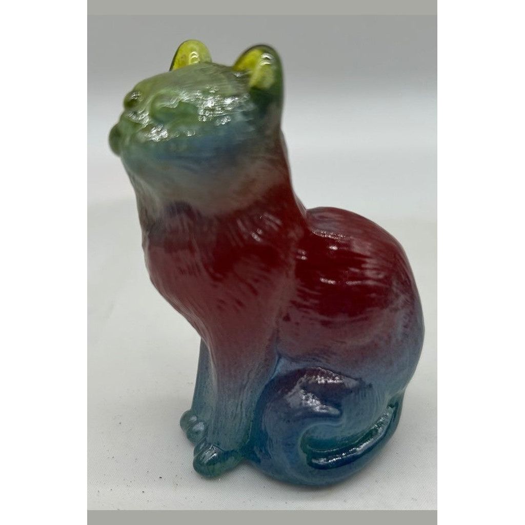 3" Solid Glass Sitting Kitten