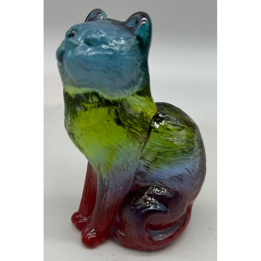 3" Solid Glass Sitting Kitten