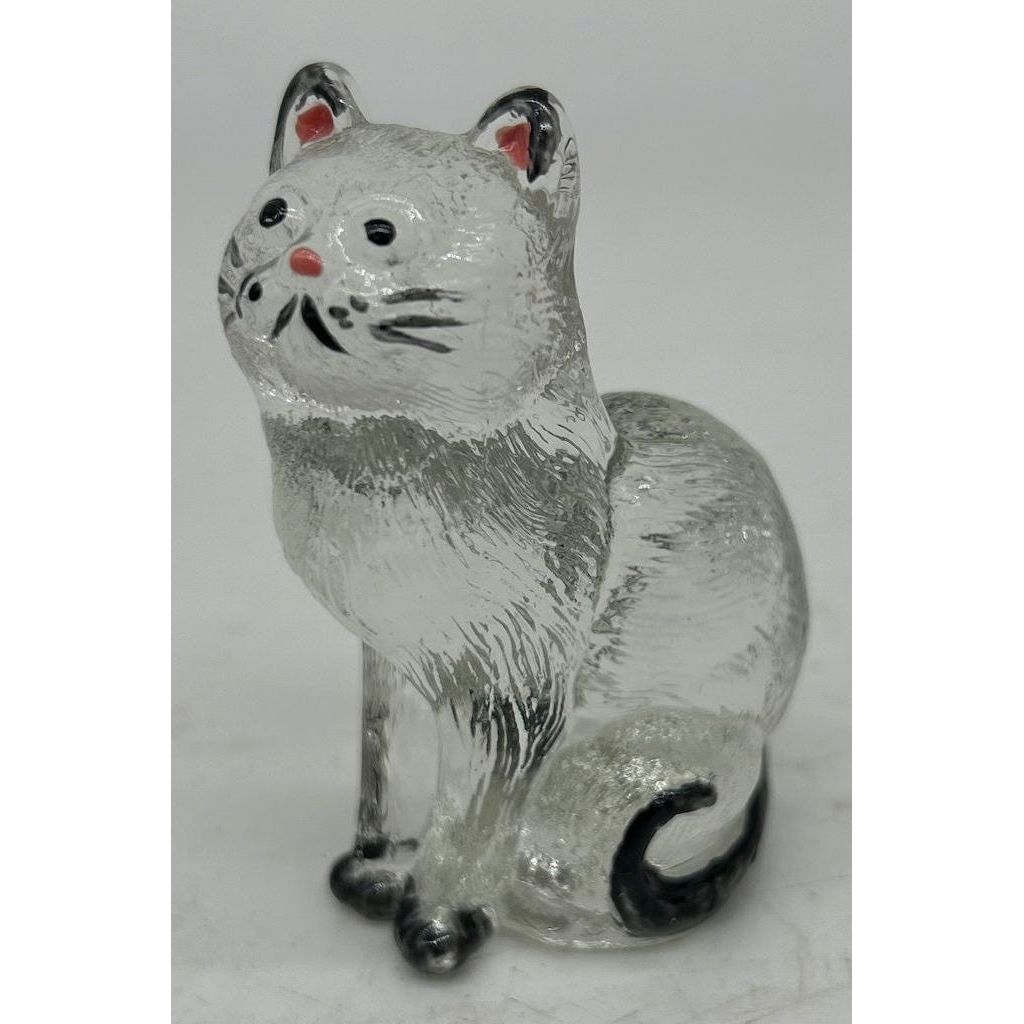 3" Solid Glass Sitting Kitten