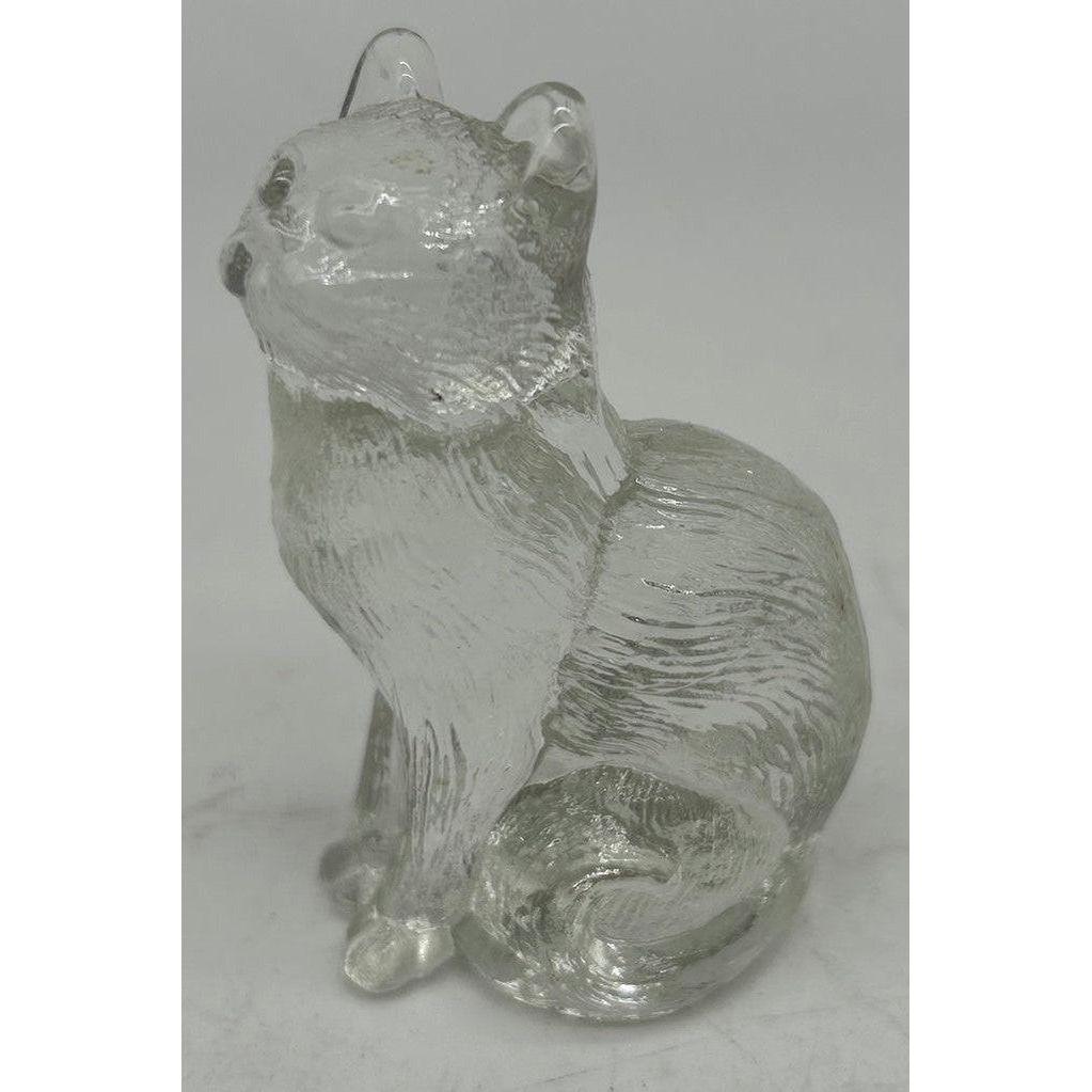 3" Solid Glass Sitting Kitten
