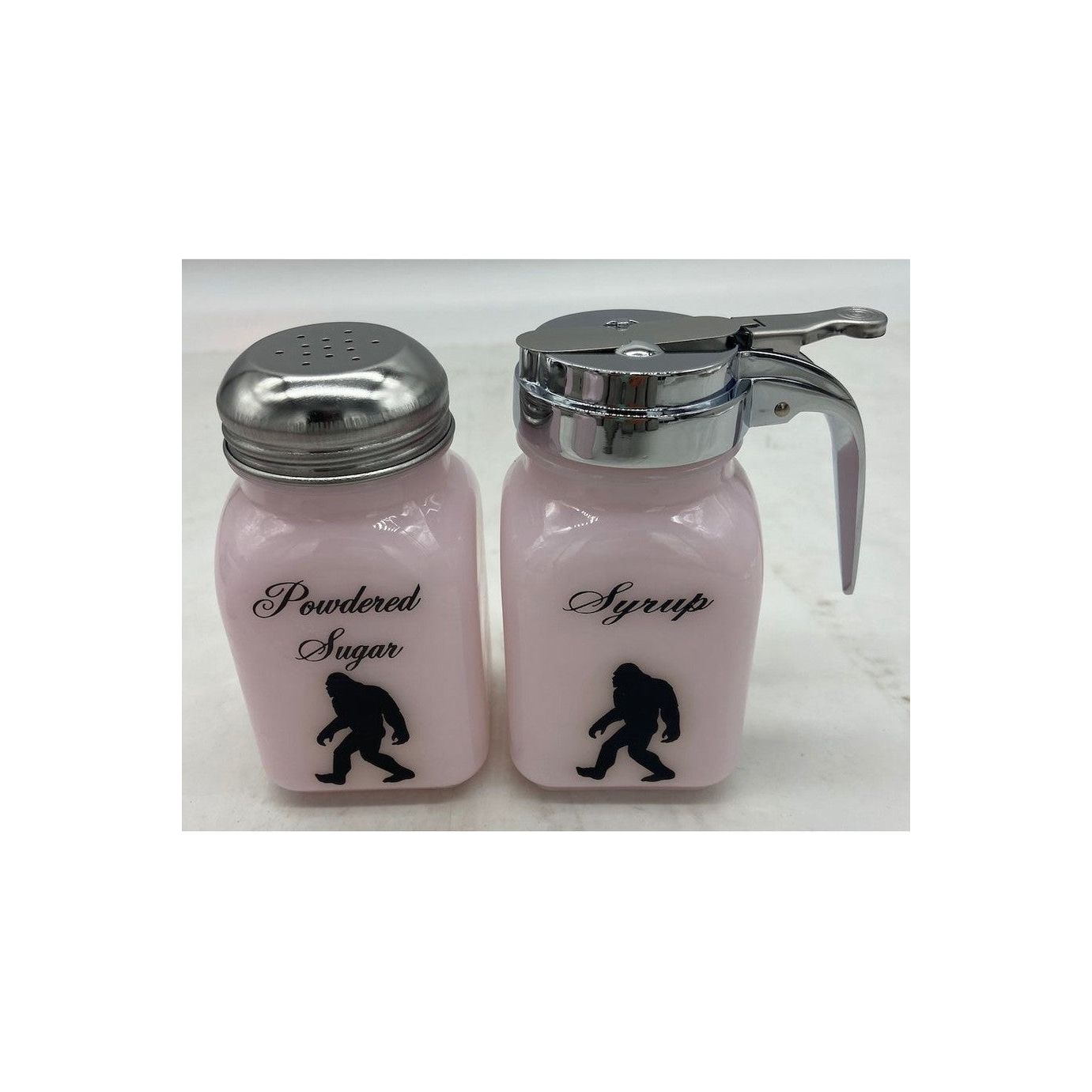 Stove Top Spice Jars w/Sasquatch Decal "Big Foot"