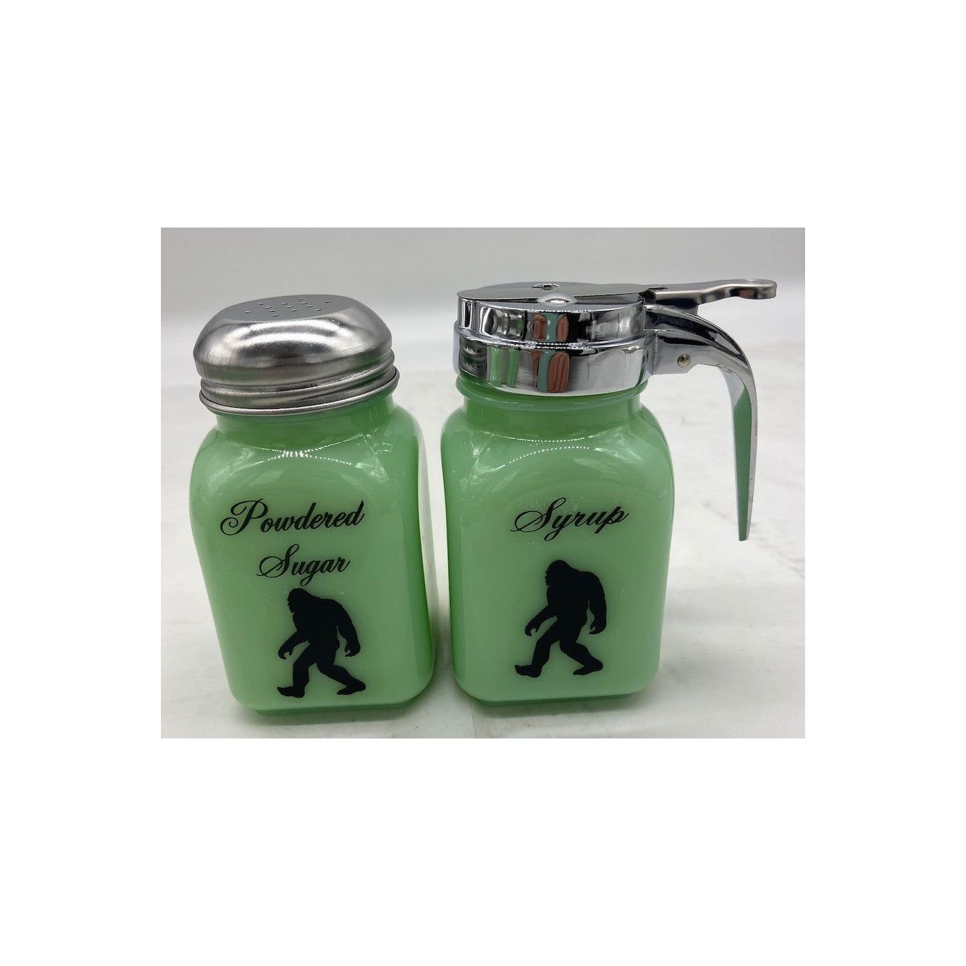 Stove Top Spice Jars w/Sasquatch Decal "Big Foot"