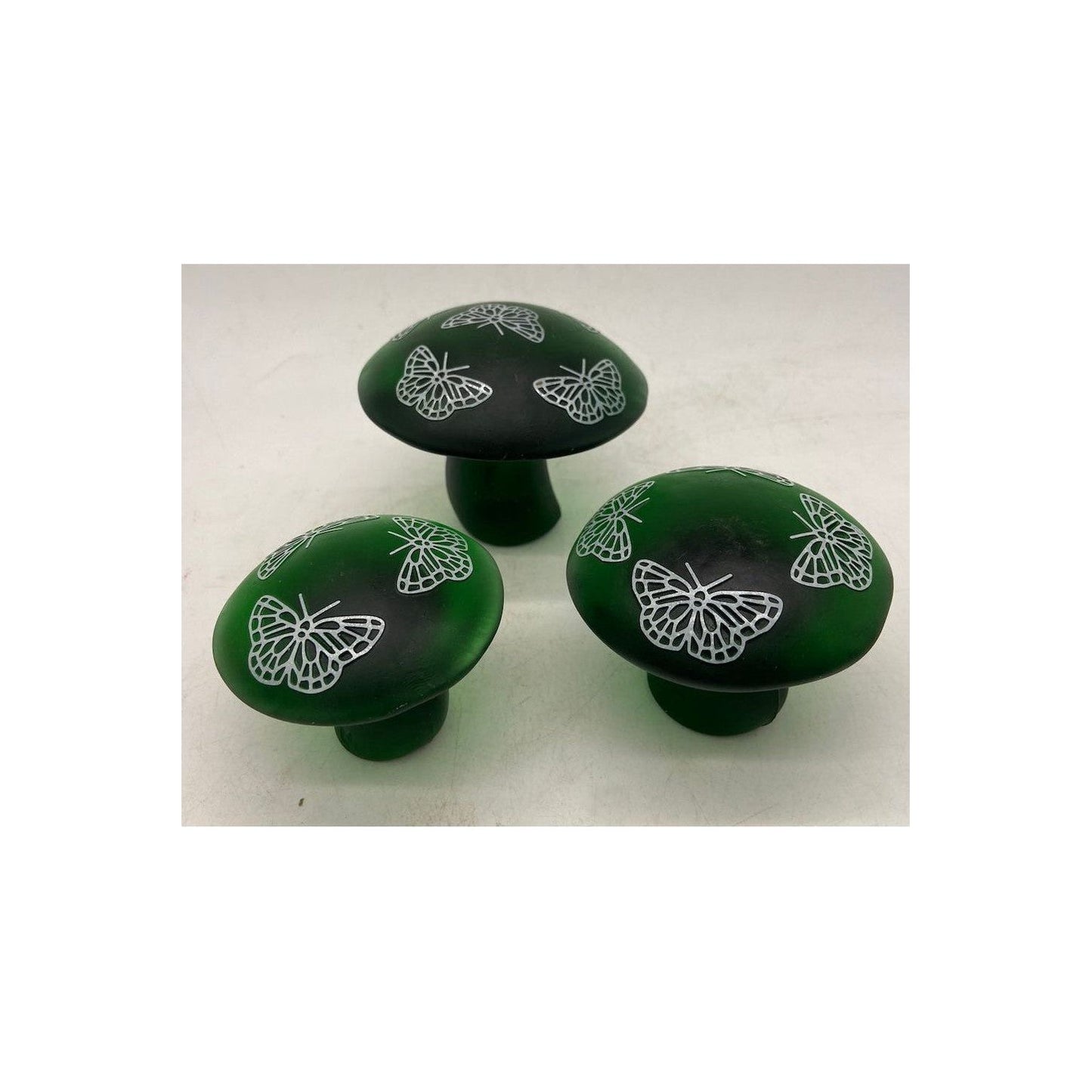 Solid Glass Mushroom