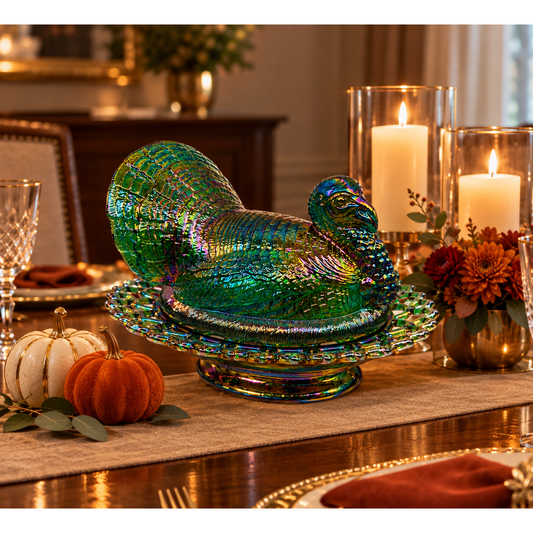Covered Turkey w/Lacey Base