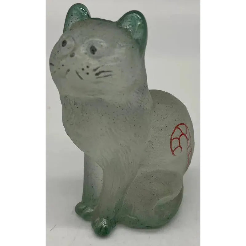 3" Solid Glass Sitting Kitten