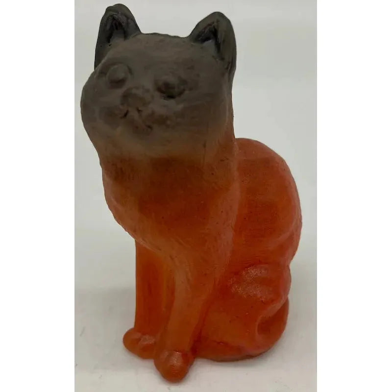 3" Solid Glass Sitting Kitten