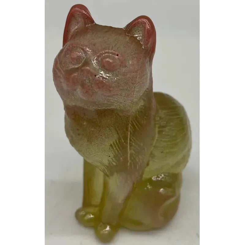 3" Solid Glass Sitting Kitten