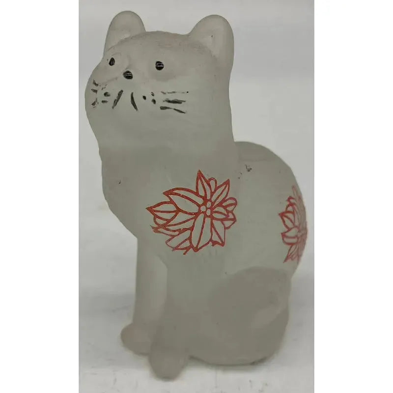 3" Solid Glass Sitting Kitten