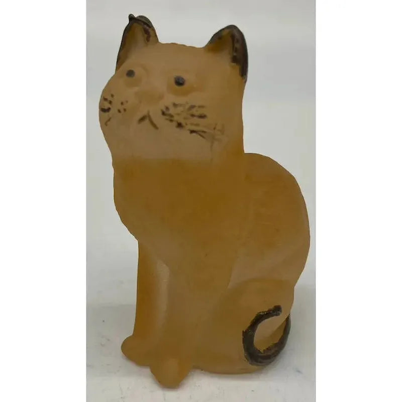 3" Solid Glass Sitting Kitten