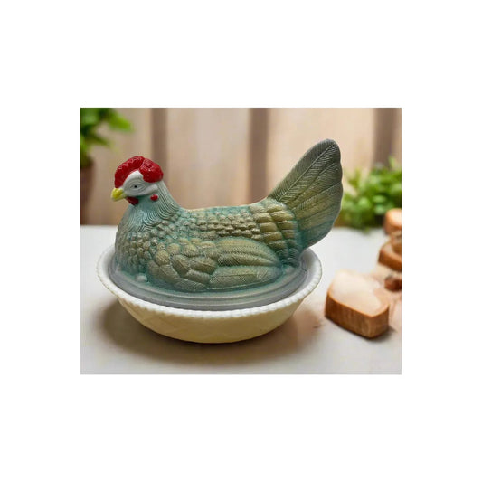 Covered Chicken Dish with on Woven Nest