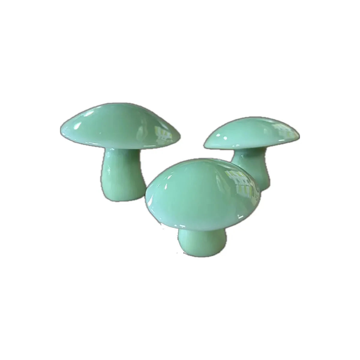 Solid Glass Mushroom