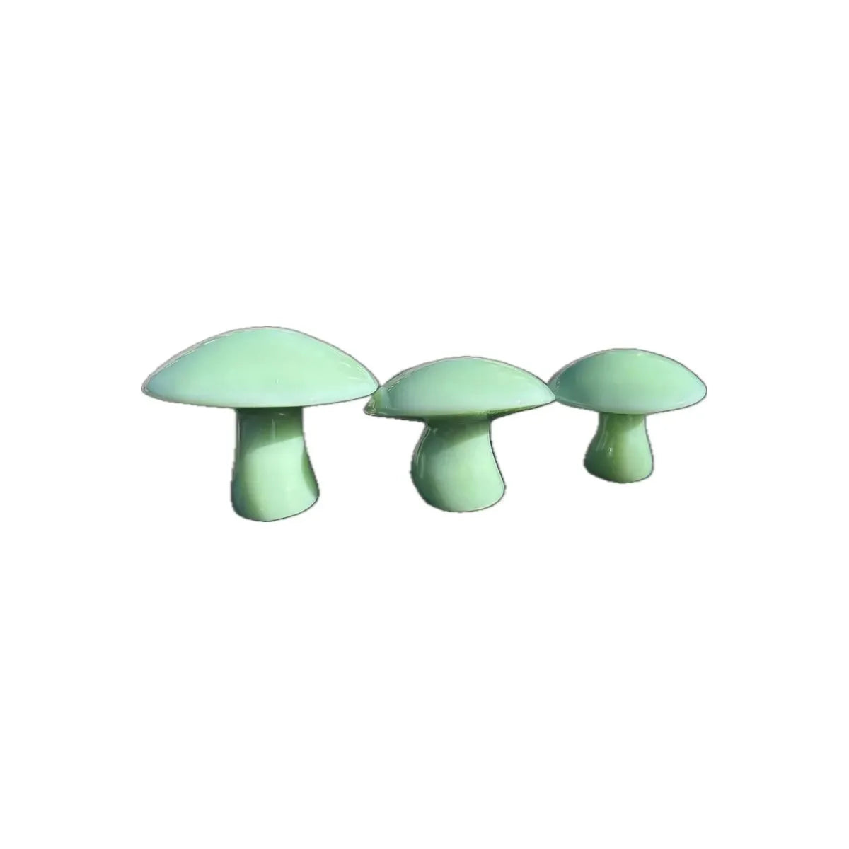 Solid Glass Mushroom