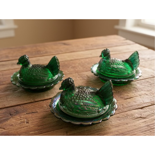 Covered 5" Chicken and Rooster (Sets will not be sold separately)