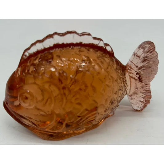 Solid Glass Chubby Fish Figurine