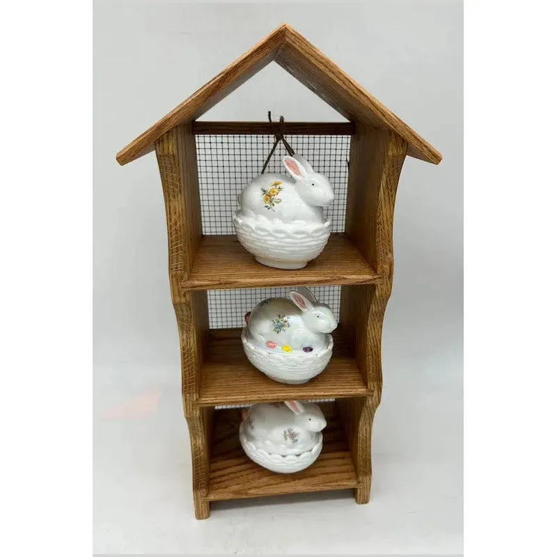 Red Oak Wooden Shelf (Glass not included)