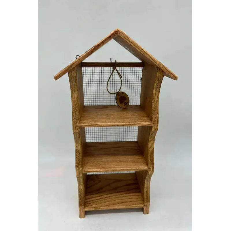 Red Oak Wooden Shelf (Glass not included)