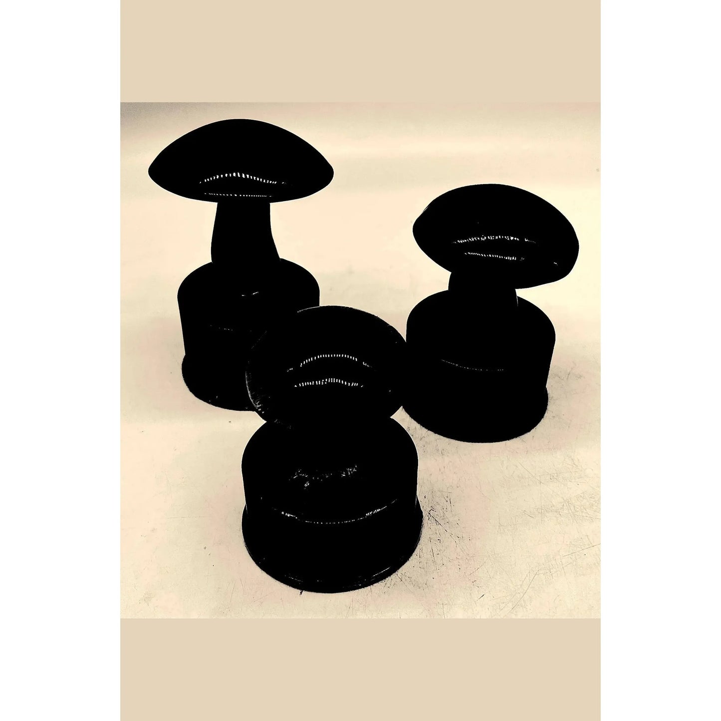 Solid Glass Mushroom