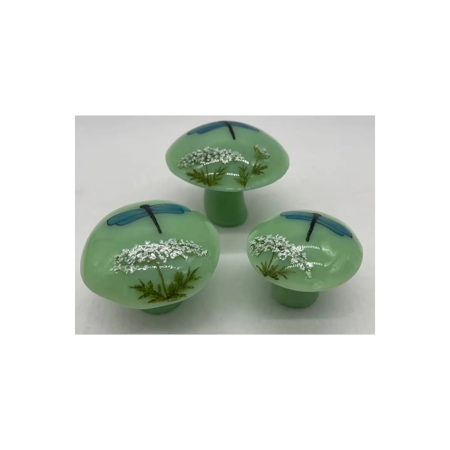 Solid Glass Mushroom