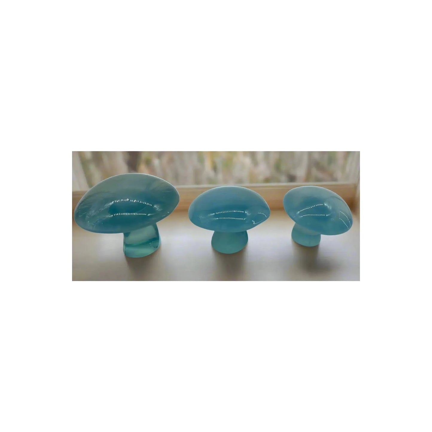 Solid Glass Mushroom