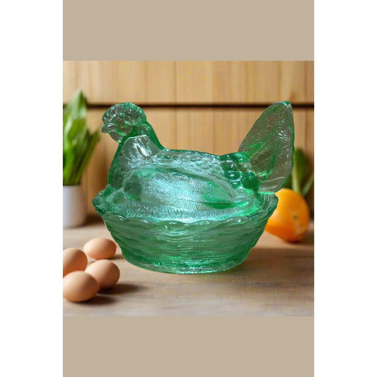 Covered Chicken on Woven Nest