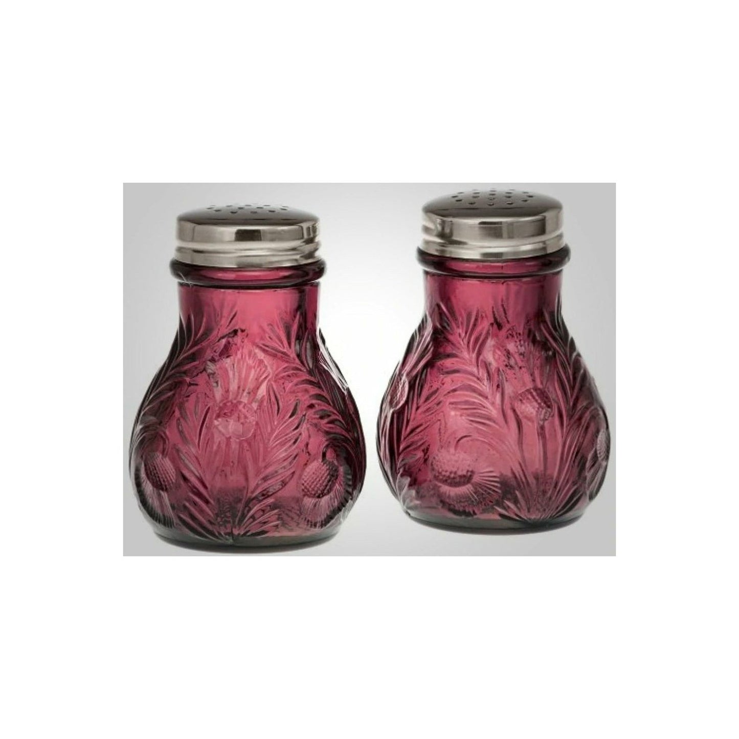 Inverted Thistle Salt & Pepper Shakers