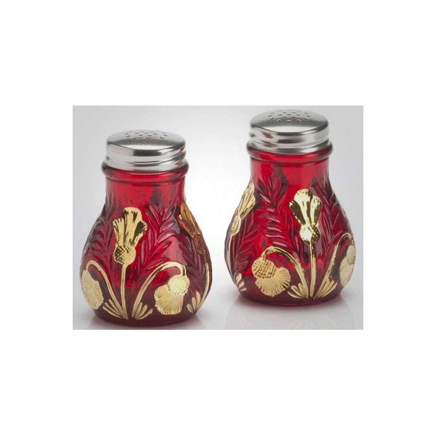 Inverted Thistle Salt & Pepper Shakers