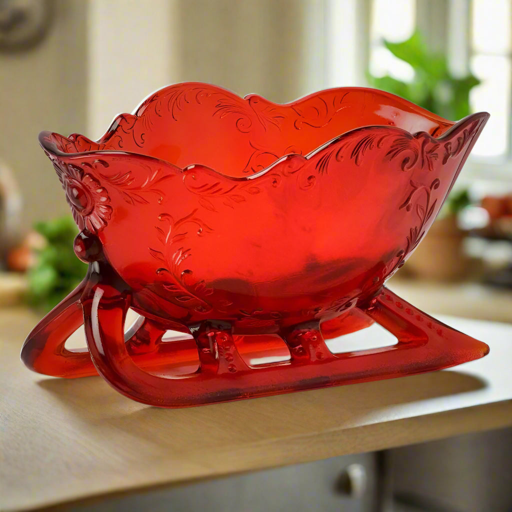 Large Christmas Centerpiece Sleigh