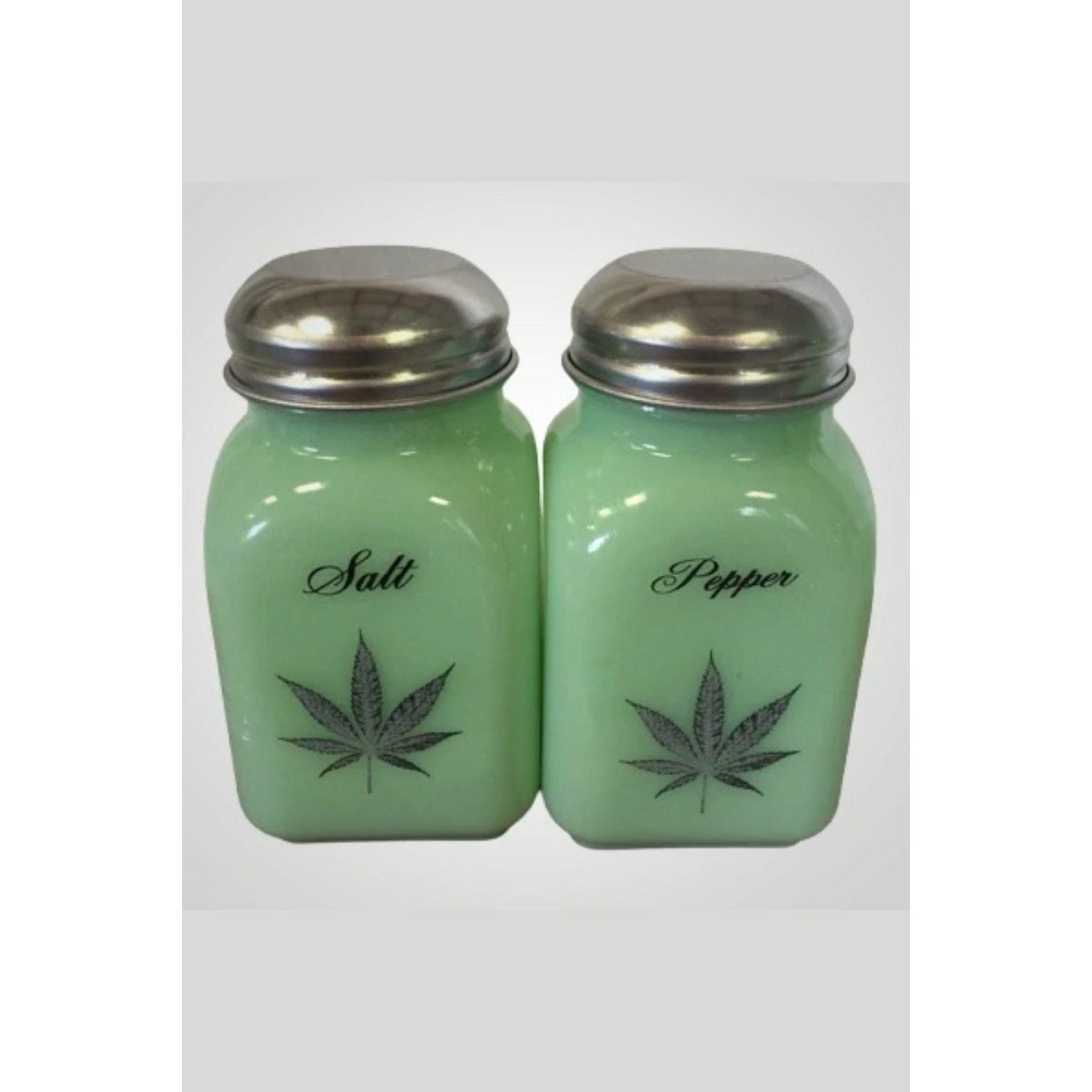 Stove Top Salt & Pepper Shakers Decorated w/Butterflies, Birds & Flowers