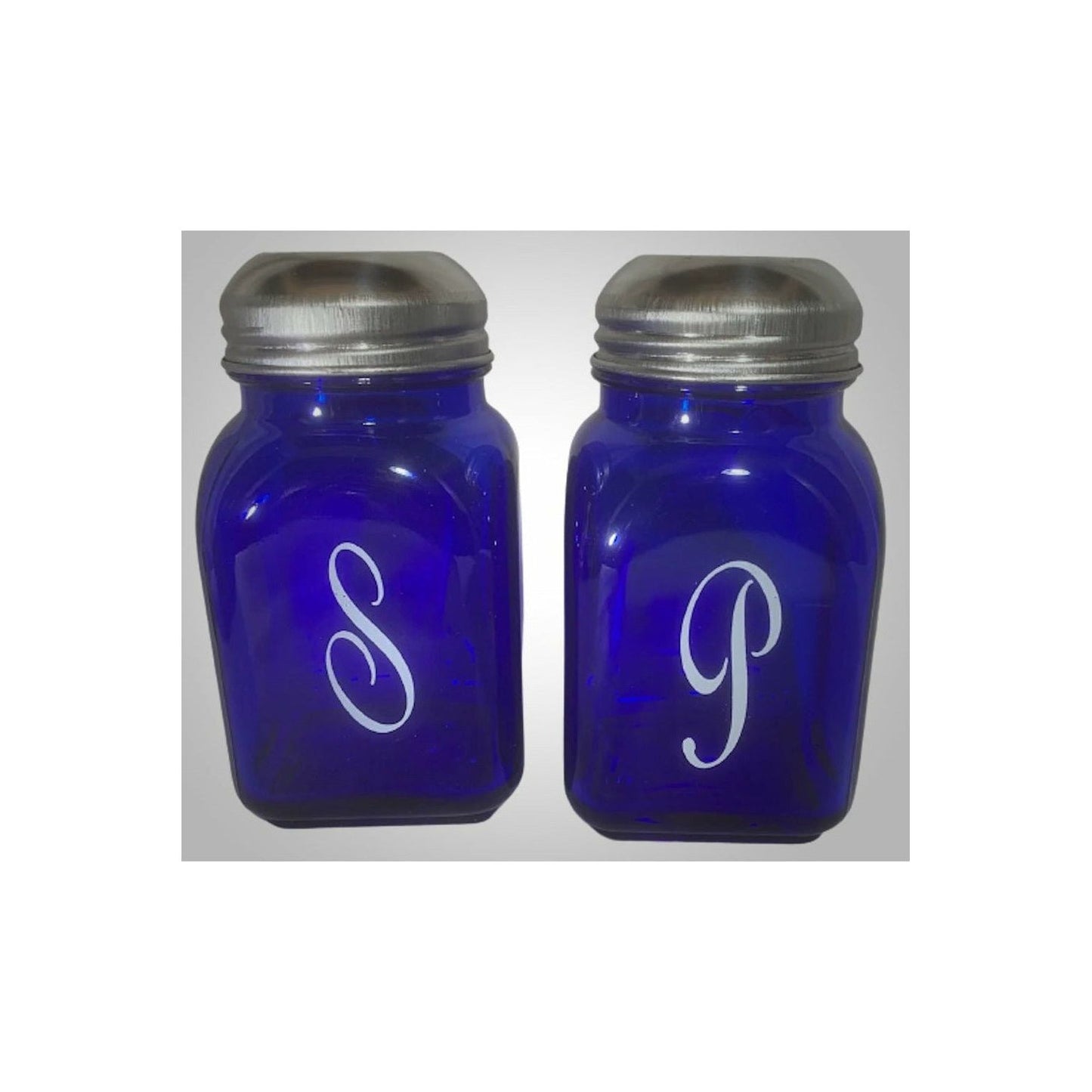 Stove Top Salt & Pepper Shakers Monogram