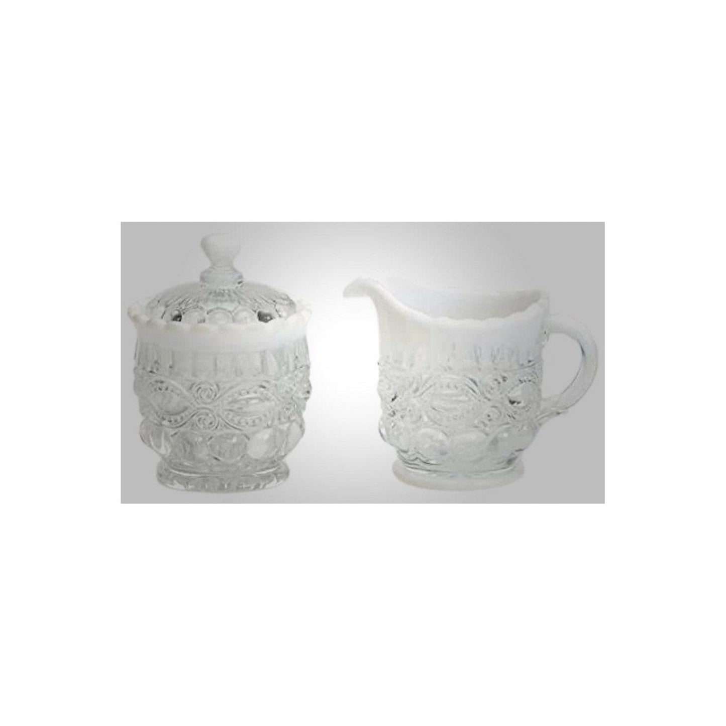 Eye Winker Creamer & Sugar Bowls