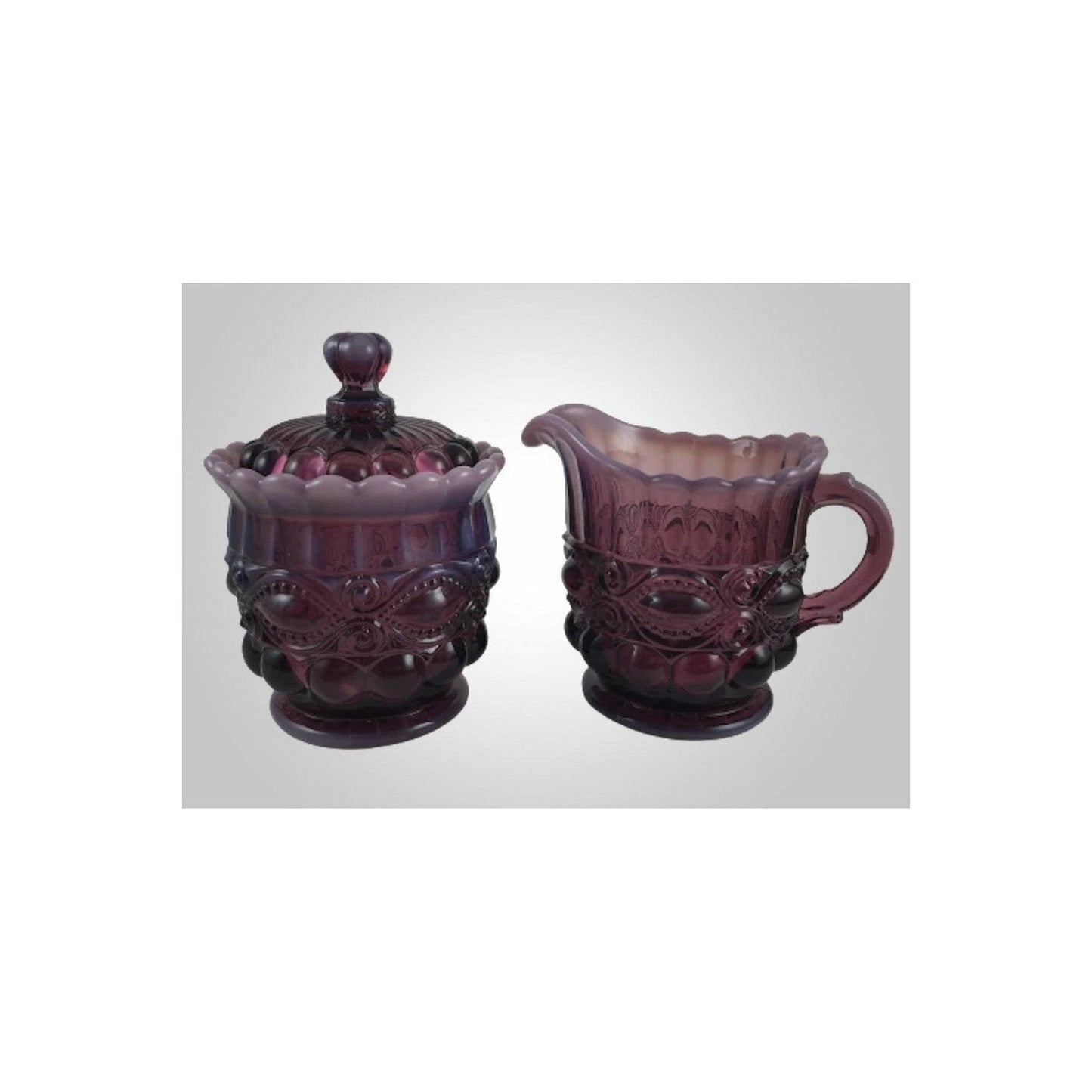 Eye Winker Creamer & Sugar Bowls
