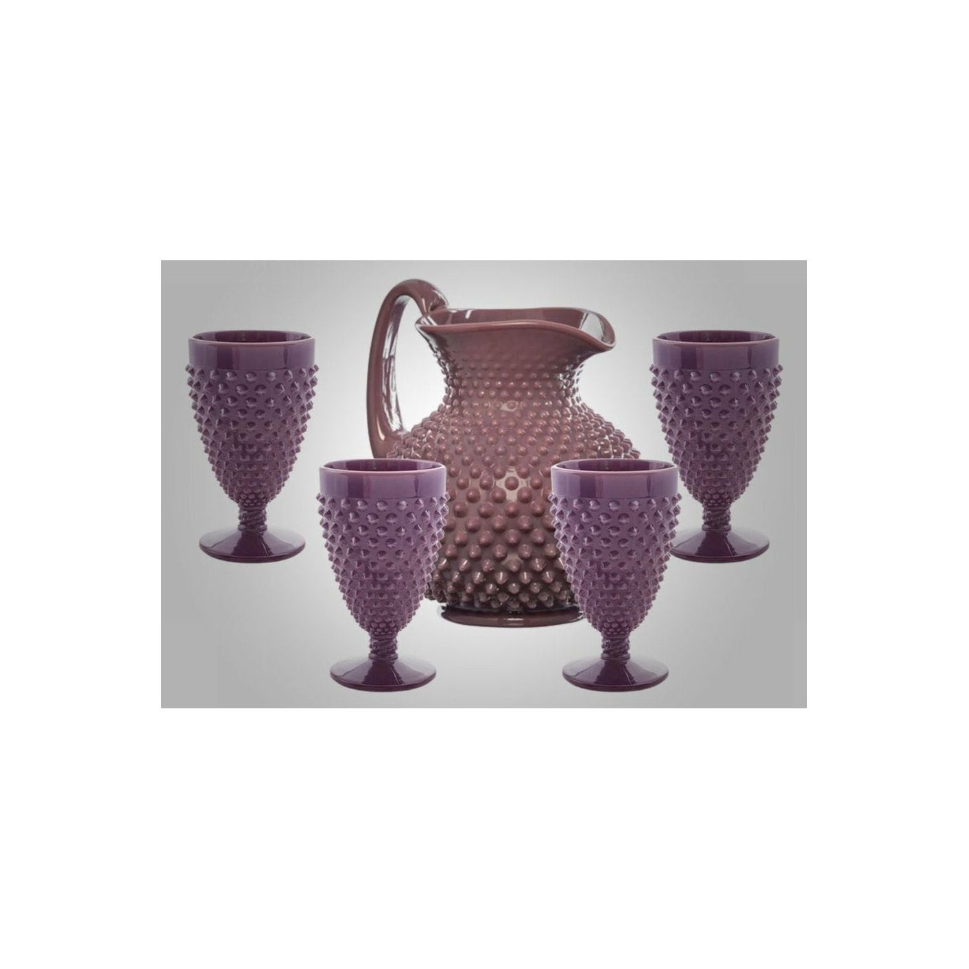 GiGi Hobnail Pitcher & Goblets