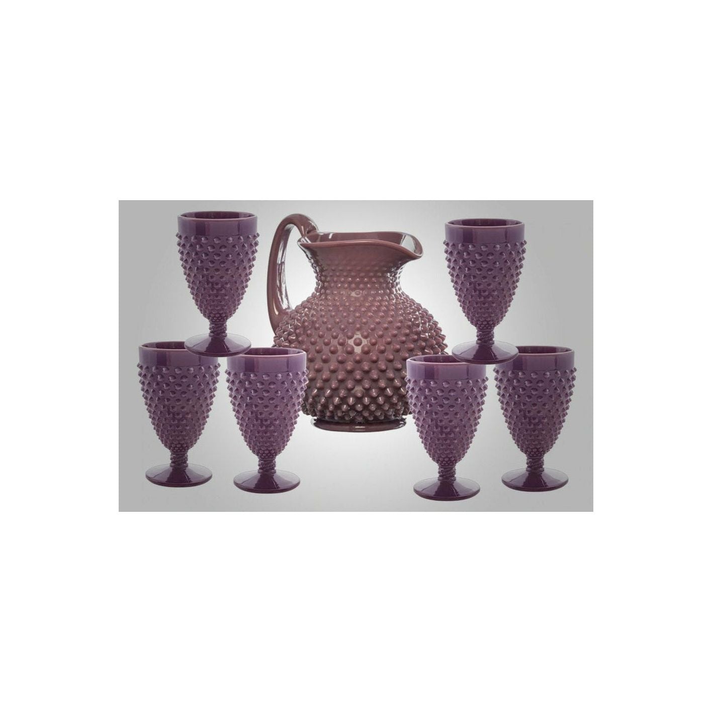 GiGi Hobnail Pitcher & Goblets