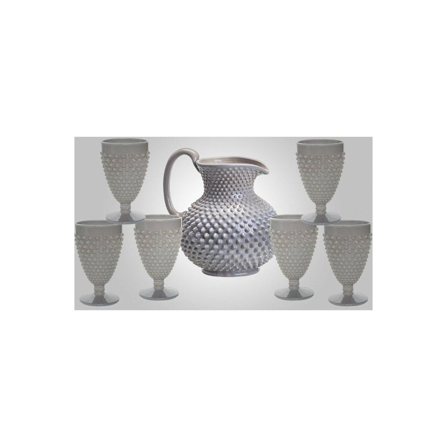 GiGi Hobnail Pitcher & Goblets