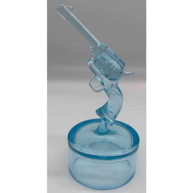 Solid Glass Revolver Pistol Gun Paperweight