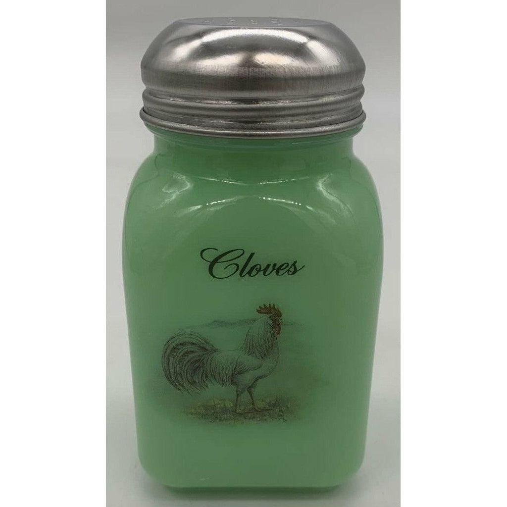 Square Stove Top Spice Jars - Jade