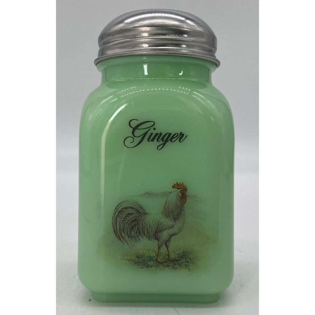 Square Stove Top Spice Jars - Jade