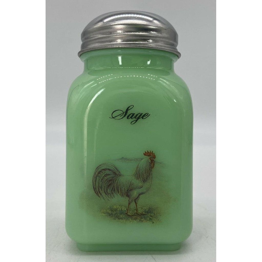Square Stove Top Spice Jars - Jade