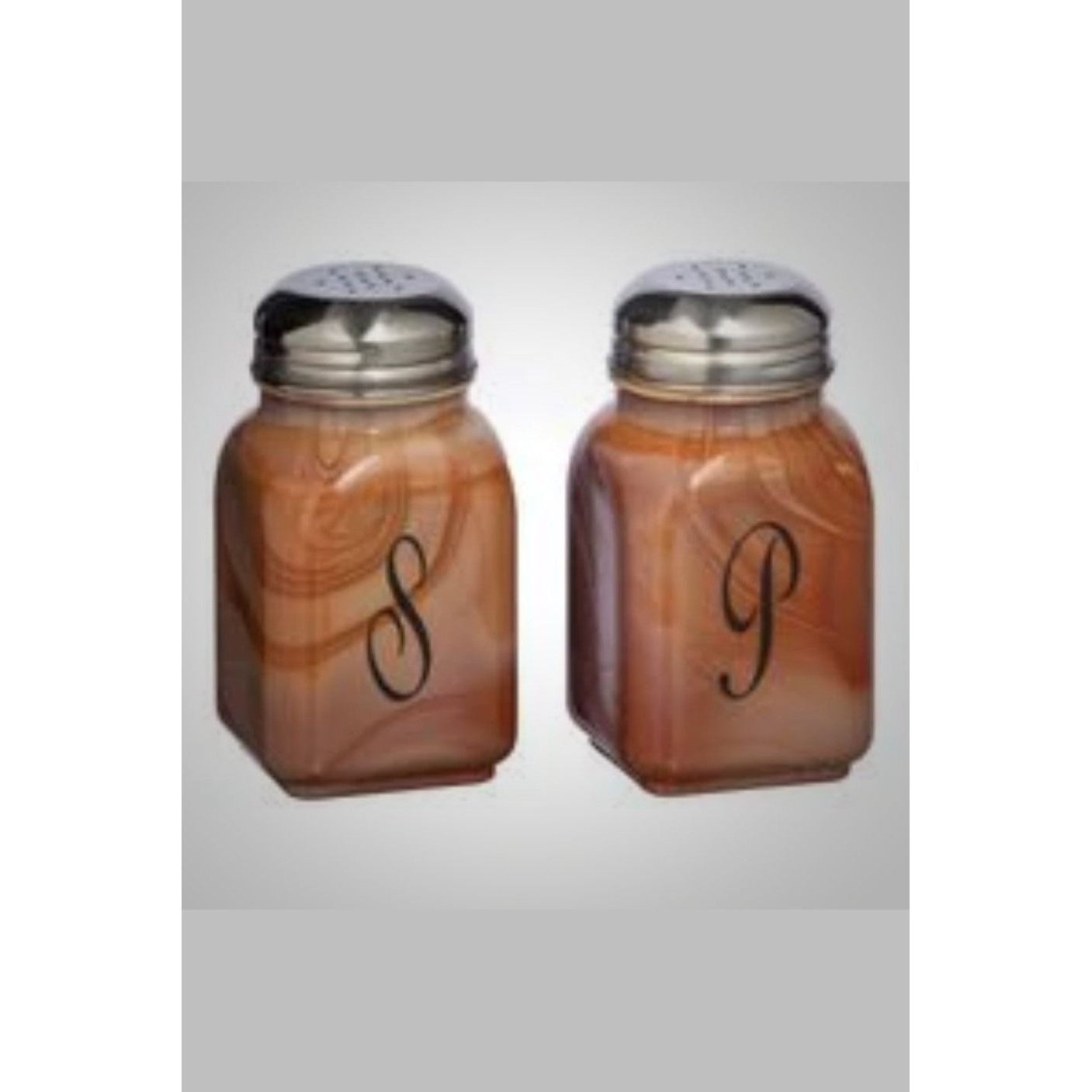 Stove Top Salt & Pepper Shakers Monogram