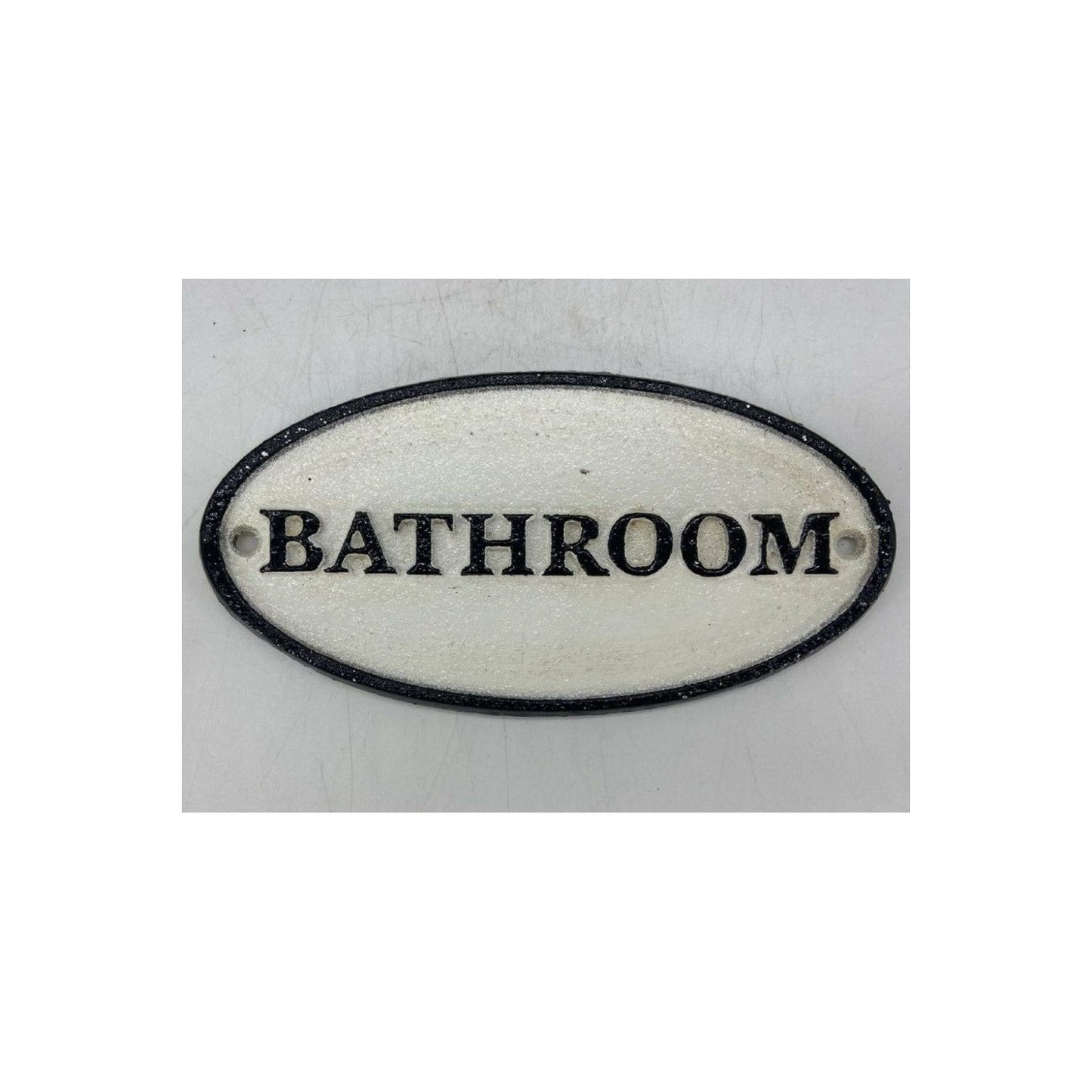 Cast Iron Sign "Bathroom"