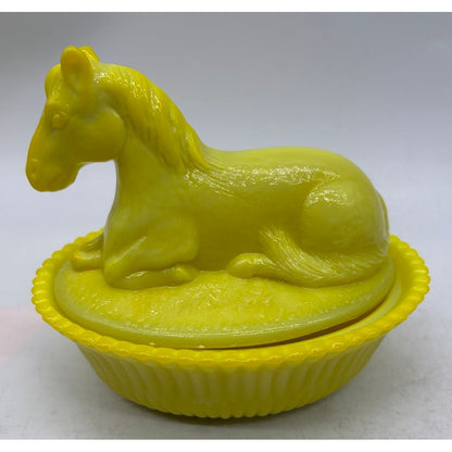 Covered Pony on Split Ribbed Base