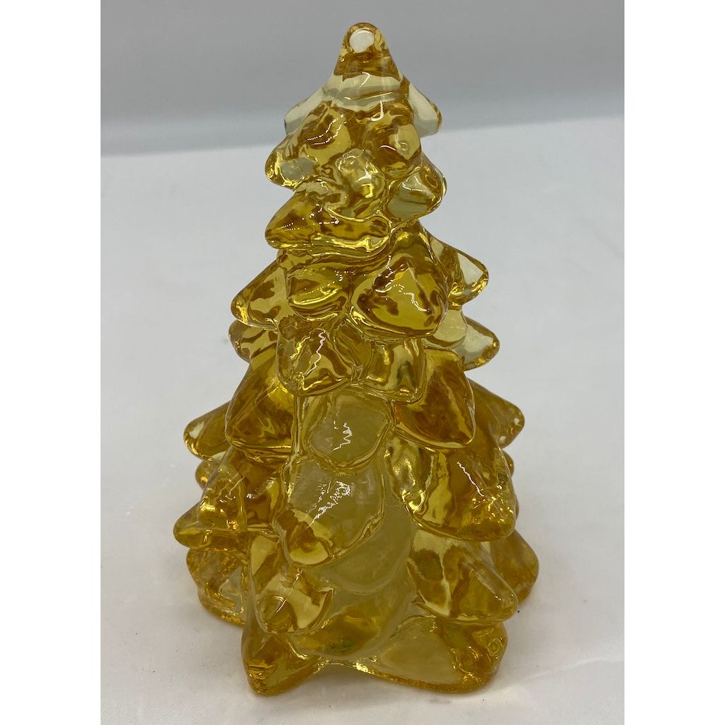 Christmas Holiday Tree - online Caramel Brown Slag Glass - Mosser USA - Set of 3