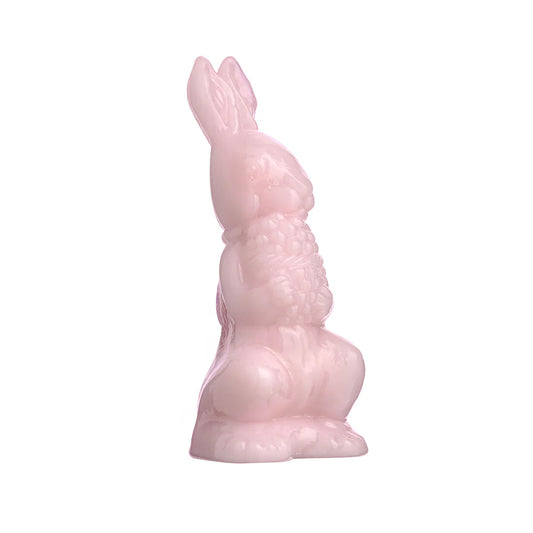 Solid Glass Bunny with Basket