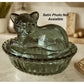 Covered Cat on Ribbed Base