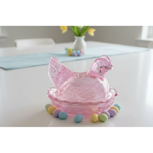 Covered 3" Chicken on Woven Nest