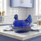 Covered 5" Chicken Dish with Split Tail on Wide Rim Base